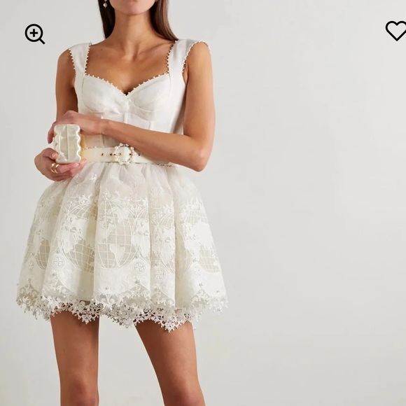 Zimmermann cream Lace Mini Dress - Picture 1 of 8